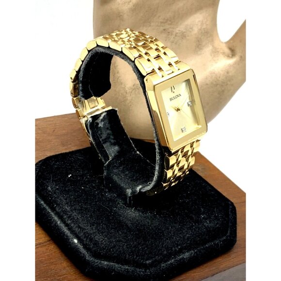 Bulova Women’s Watch 97P140 Quartz Diamond Dial Gold Tone Stainless Steel main image 13